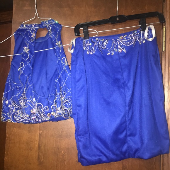 Royal Blue Homecoming Dress - Picture 4 of 6